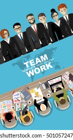 Flat design illustration concepts for business analysis and planning, consulting, team work, project management, financial report and strategy . Concepts web banner and printed materials.