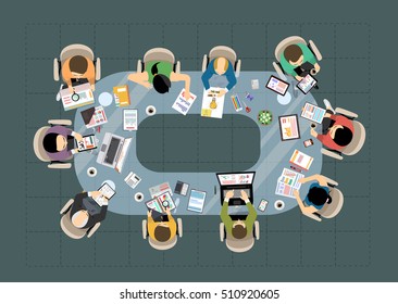 Flat design illustration concepts for business analysis and planning, consulting, team work, project management, financial report and strategy . Concepts web banner and printed materials.