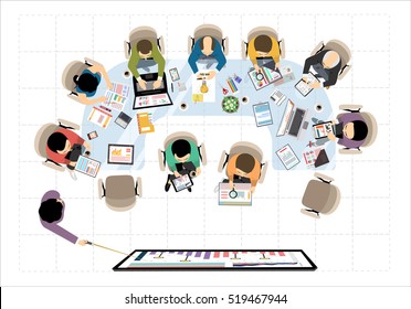 Flat design illustration concepts for business analysis and planning, consulting, team work, project management, financial report and strategy . Concepts web banner and printed materials.