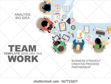 Flat design illustration concepts for business analysis and planning, consulting, team work, project management, financial report and strategy . Concepts web banner and printed materials.