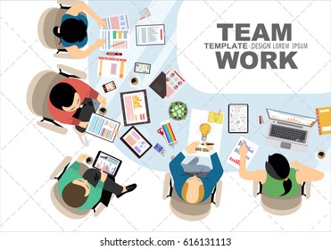 Flat design illustration concepts for business analysis and planning, consulting, team work, project management, financial report and strategy . Concepts web banner and printed materials.