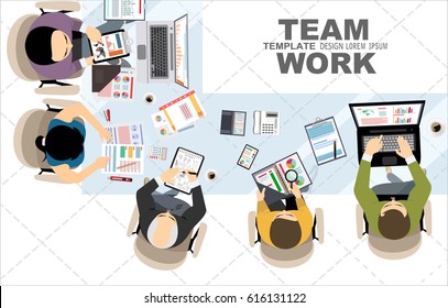 Flat design illustration concepts for business analysis and planning, consulting, team work, project management, financial report and strategy . Concepts web banner and printed materials.