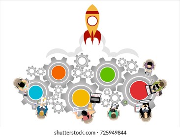 Flat design illustration concepts for business analysis and planning, consulting, team work, project management, financial report and strategy . Concepts web banner and printed materials.