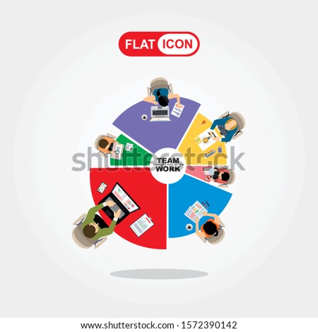Flat design illustration concepts for business analysis and planning, consulting, team work, project management, financial report and strategy . Concepts web banner and printed materials.