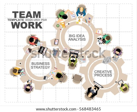 Flat design illustration concepts for business analysis and planning, consulting, team work, project management, financial report and strategy . Concepts web banner and printed materials.
