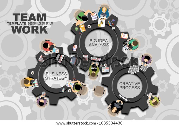 Flat Design Illustration Concepts Business Analysis Stock Vector