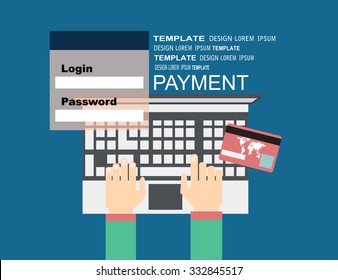 Flat design illustration concepts for Payment Method. Concepts web banner