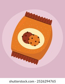  Flat Design Illustration with Cookies Pack