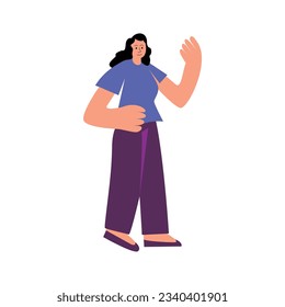 Flat design illustration landing page vector element