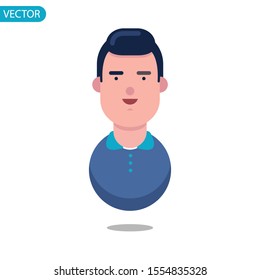 flat design illustration, man character
