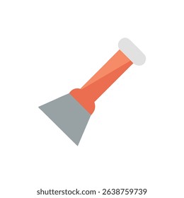 A flat design illustration of a paint scraper tool - Powered by Shutterstock - Get 15% off with code: PIKWIZARD15