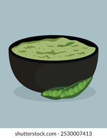  Flat Design Illustration at Peas Taste