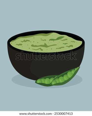  Flat Design Illustration at Peas Taste