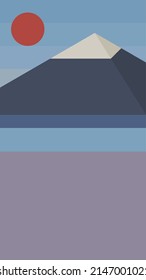 Flaches Design, Illustration, Vektorgrafik, polygonal Porträtstil. Minimalistischer Stil. Kann für Wallpaper Mobile, Mobile Design, UI UX und Social Media-Vorlage verwendet werden.