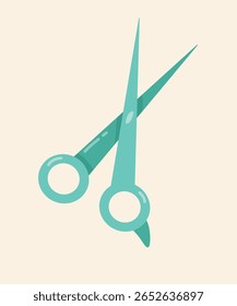 Flat Design Illustration with Scissors