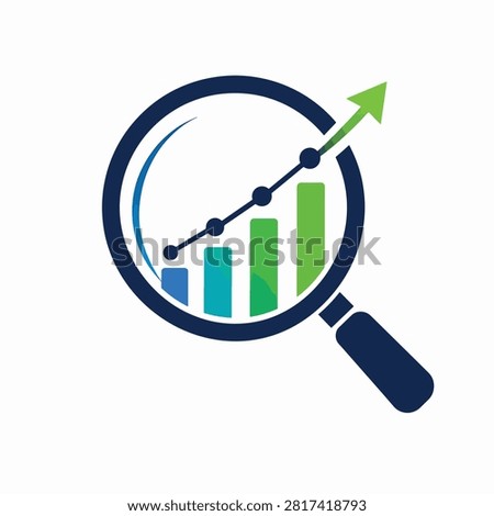 Flat design illustration showing financial progress with coins and upward arrows on a chart
