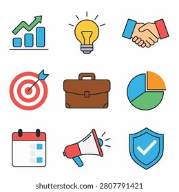 Flat design illustration various