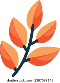 Flach-Design-Illustration, Vektororange