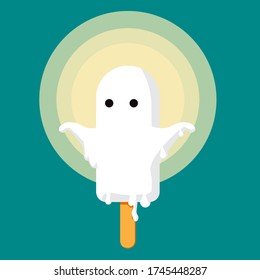 Flat Design Illustration Vector style for Ghosty