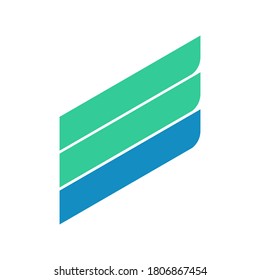 Flat Design Illustration of Wing Logo Concept Idea