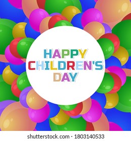 Flat Design Illustration Of World Children's Day Templates, Design Suitable For Posters, Backgrounds, Greeting Cards, World Children's Day Themed