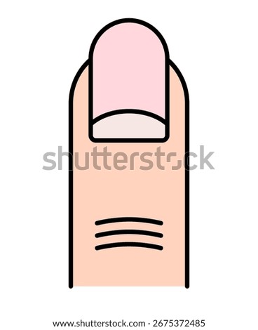 Flat design index finger icon. Vector.