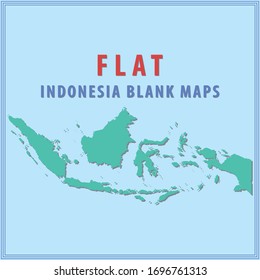 DISEÑO PLANO INDONESIA BLANCO MAPS - Indonesia Flat Design Blank Map está disponible para colorear, descargar e imprimir para uso educativo, escolar o escolar. 