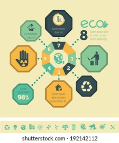 Flat Design Infographic Elements. Vector Illustration EPS 10.