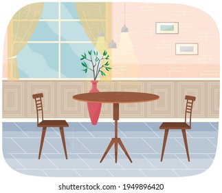 Flat design interior. Planning and arrangement of furniture in apartment. Living room. Home lifestyle. Style house