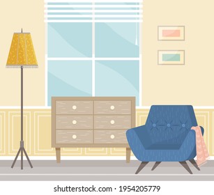 Flat design interior. Planning and arrangement of furniture in apartment. Living room. Home lifestyle. Style house