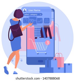 Flat design  isometric web page template for online shopping, digital marketing,  business strategy and analytics. Trendy vector  illustration concept for website and mobile app.