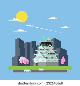 大阪城 のイラスト素材 画像 ベクター画像 Shutterstock