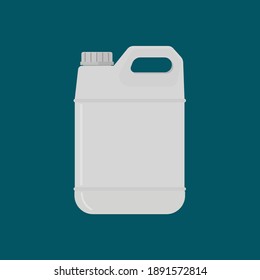 Flat design jerry can vector graphics