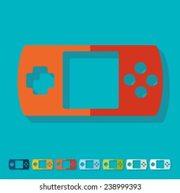 Flat design: joystick