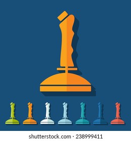 Flat design: joystick