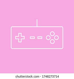 Flat Design of Joystick Game Console