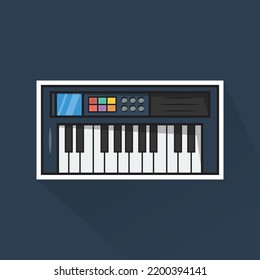 Flat Design of Keyboard, can be use as Sticker, Logo, and Poster