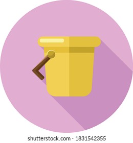 Flat design Kids Bucket. Vector illustration