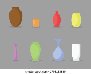 Flat Design - Kind of ceramic vase vector