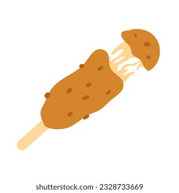 flat design korean food illustration