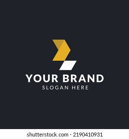 Flat design L logo template collection