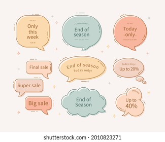 Flat design of labels, ribbon banners, Banner Web Sticker illustration.