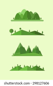 Flat Design Landscape Illustration