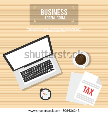 flat design laptop top view icon vector illustration