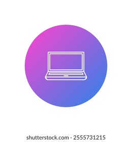 flat design laptop vector icons