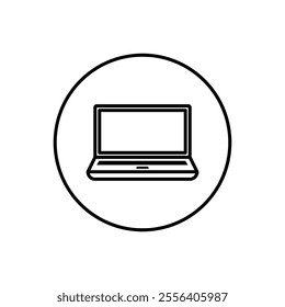 flat design laptop vector icons