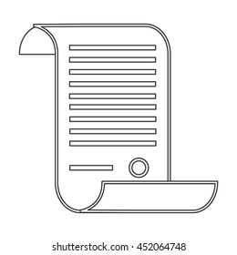 flat design law decree icon vector illustration