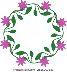 Flat Design Leaves with branches vector