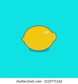 flat design lemon vector illustration graphic