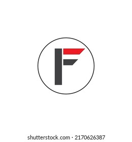 Flaches Design Buchstaben F Logo Vorlage Free Vector